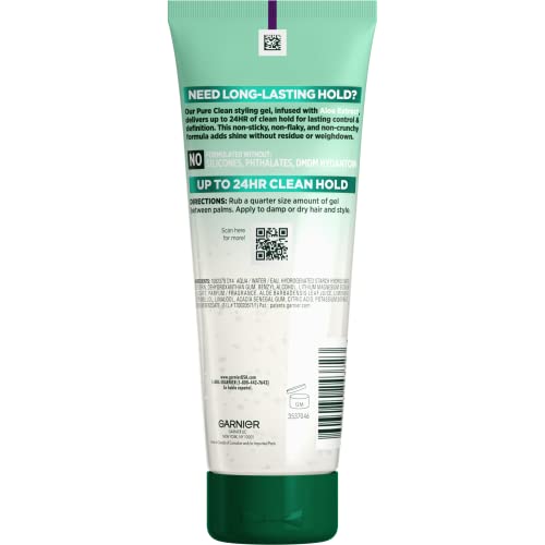 Garnier Fructis Pure Clean Styling Gel, 6.8 Fl Oz