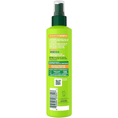 Garnier Fructis Sleek & Shine 10-in-1 Frizzy Hair Gel, 8.1 Fl Oz