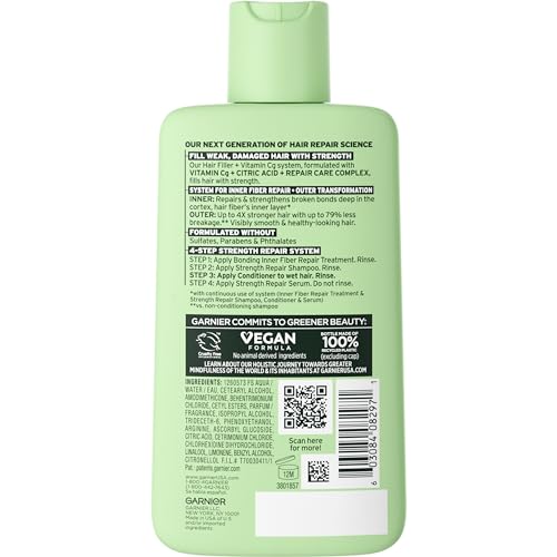 Garnier Fructis Hair Filler Strength Repair Sulfate-Free Conditioner with Vitamin C (10.1 Fl Oz)
