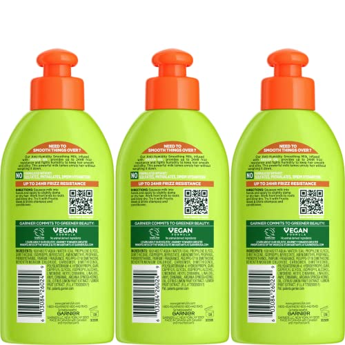 Garnier Fructis Style Anti-Frizz Smoothing Milk - 3 Pack, 5.1 Fl Oz